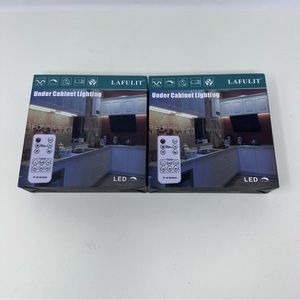 LAFULIT NEW in Package Under Cabinet 13’ Long Lighting LED 12 V with Remote x 2